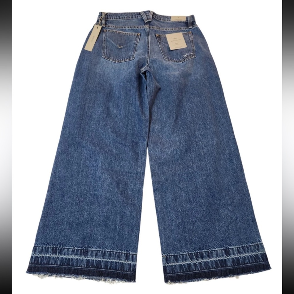 NWT Hudson Freya Mid-Rise Wide Leg Distressed Skater Jeans Sz 30 - Picture 6 of 16